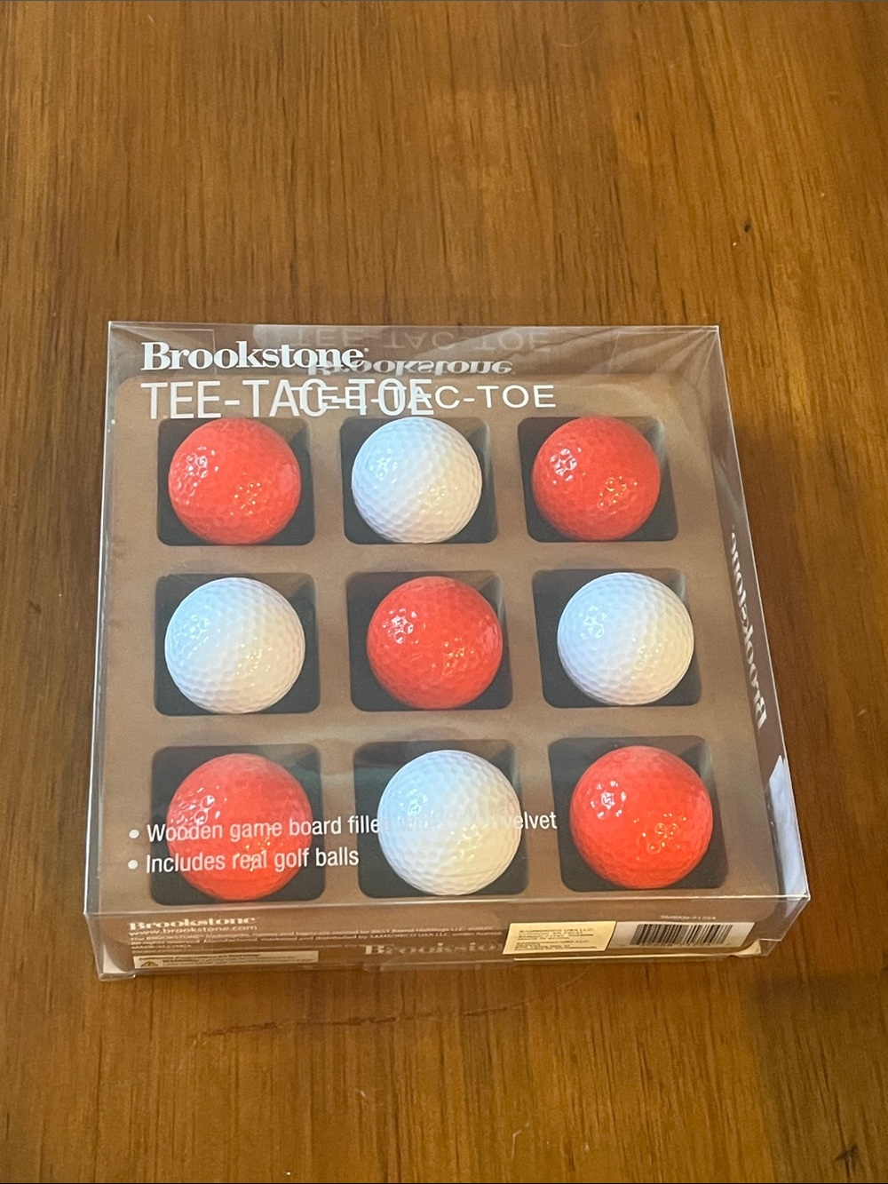Brookstone Tic Tee Tac Toe Golf Game new Wooden